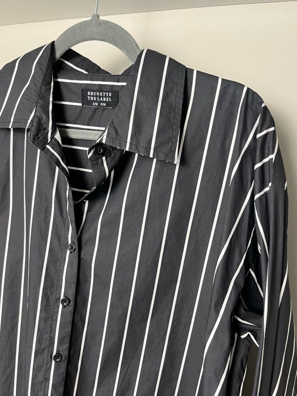Brunette the Label Striped Button Up Shirt - Picture 4 of 9